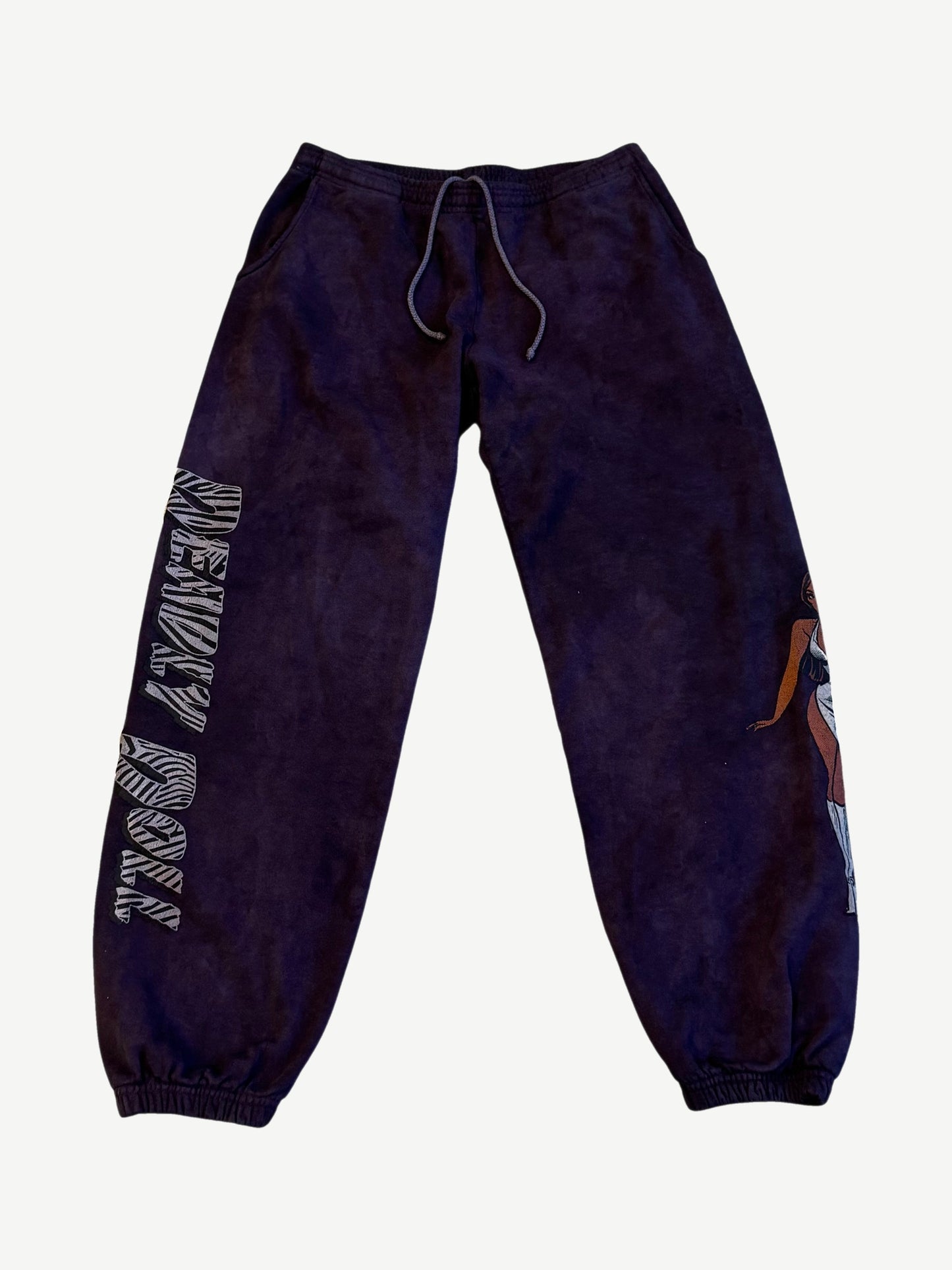 Chrome Hearts Deadly Doll Purple Dyed Sweatpants
