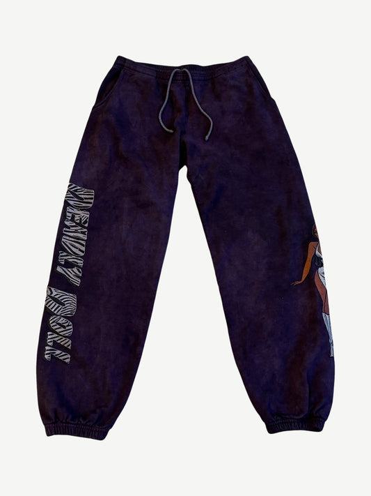 Chrome Hearts Deadly Doll Purple Dyed Sweatpants