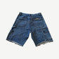 Chrome Hearts Denim Double Knee Carpenter Shorts