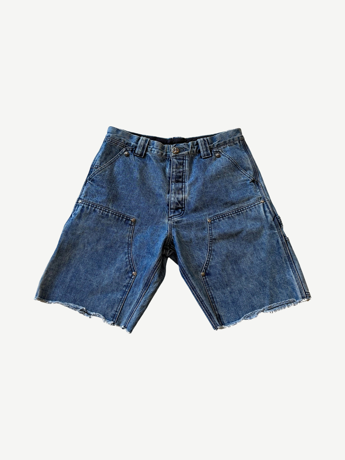 Chrome Hearts Denim Double Knee Carpenter Shorts