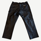 Chrome Hearts Fleur Knee Leather Carpenter Pants