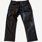 Chrome Hearts Fleur Knee Leather Carpenter Pants