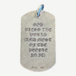 Chrome Hearts God Bless the World Cemetery Horseshoe Dog Tag Pendant