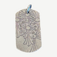 Chrome Hearts God Bless the World Cemetery Horseshoe Dog Tag Pendant