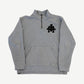 Chrome Hearts Gray Paper Jam Triple Cross Halfzip