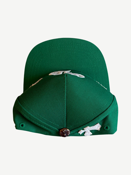 Chrome Hearts Green CH Cross Patch Baseball Hat