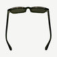 Chrome Hearts Lowrider green sunglasses interior detail with gothic Chrome Hearts engraving