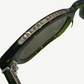 Chrome Hearts Lowrider green sunglasses three-quarter angle showing rectangular acetate frame
