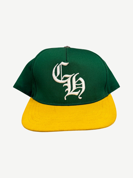 Chrome Hearts Green Yellow CH Baseball Hat