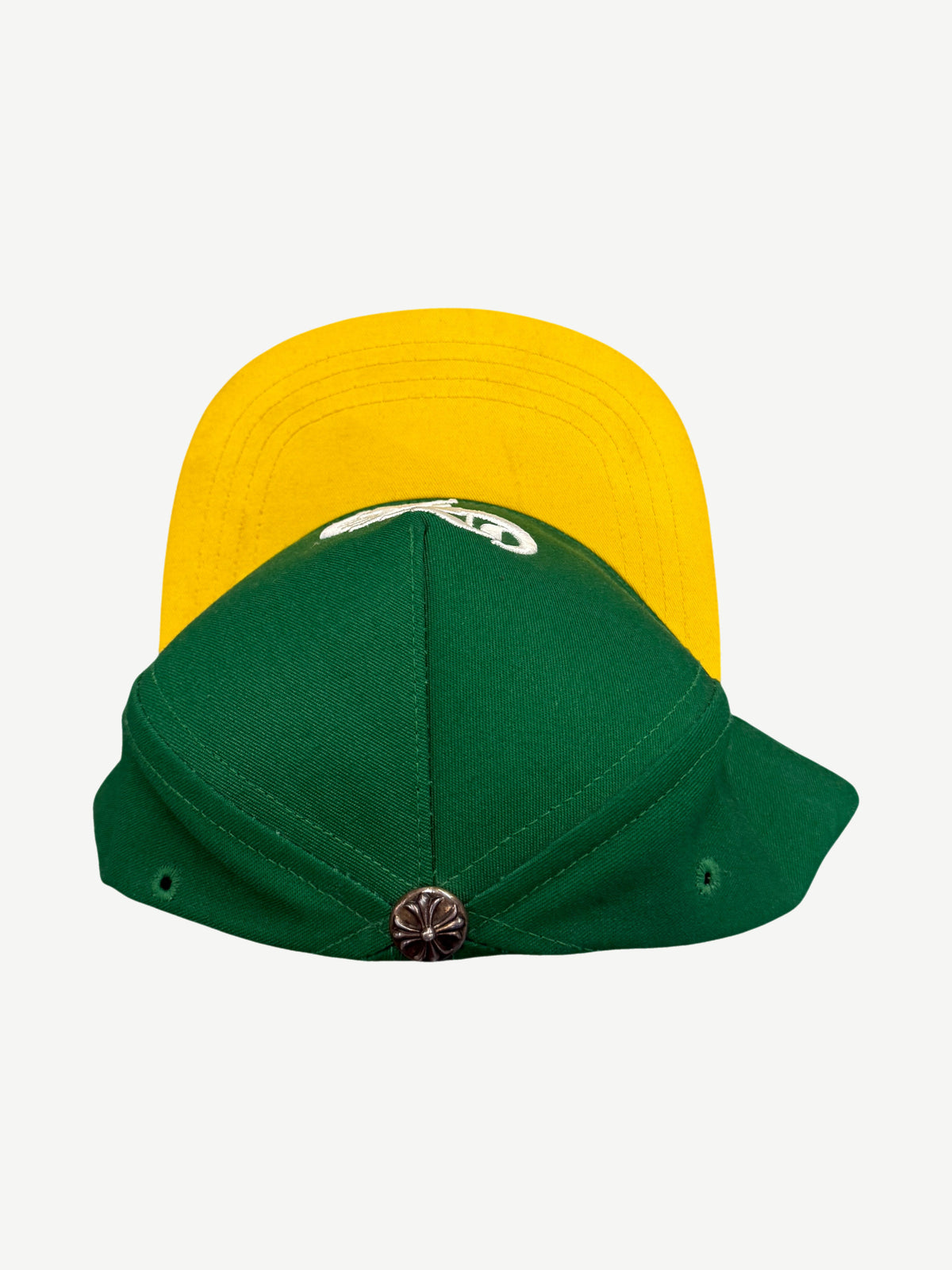 Chrome Hearts Green Yellow CH Baseball Hat