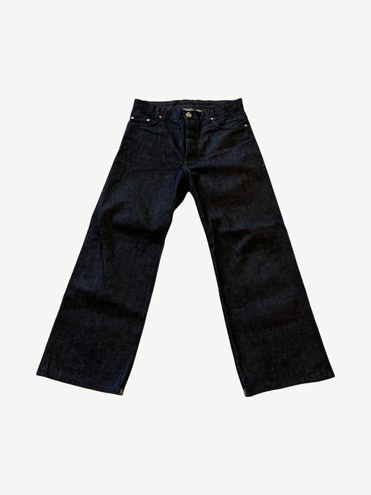 Chrome Hearts Indigo KS Cut Baggy Selvedge Jeans