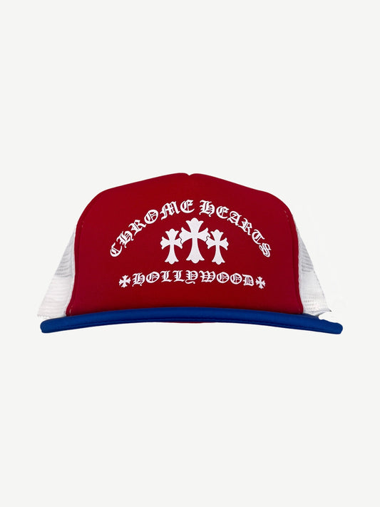 Chrome Hearts July 4th Red White Blue King Taco Trucker Hat
