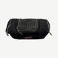 Chrome Hearts Leather Canvas Triple Cross Patch Wash Bag