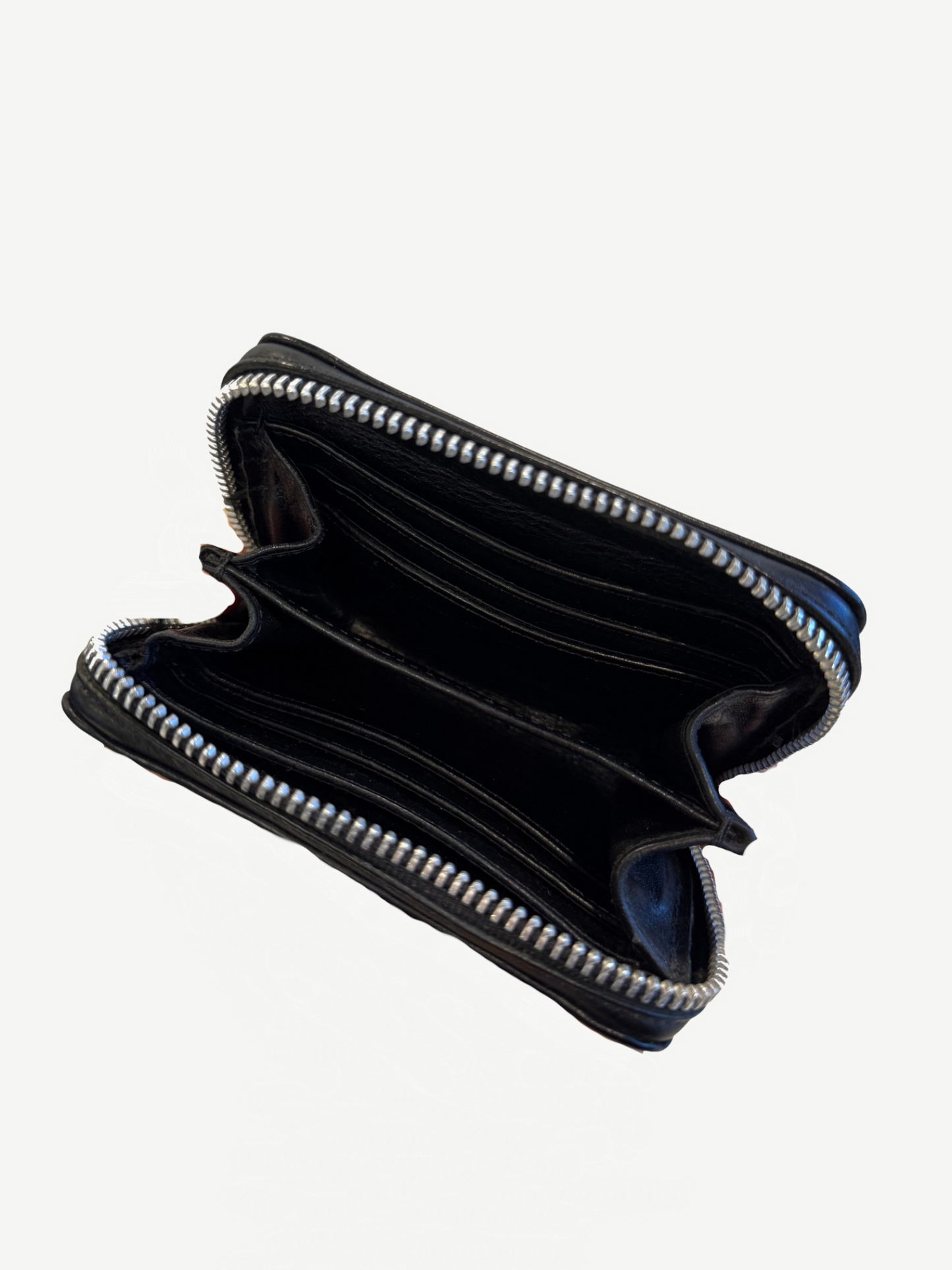 Chrome Hearts Leather Studded Bifold Zip Wallet