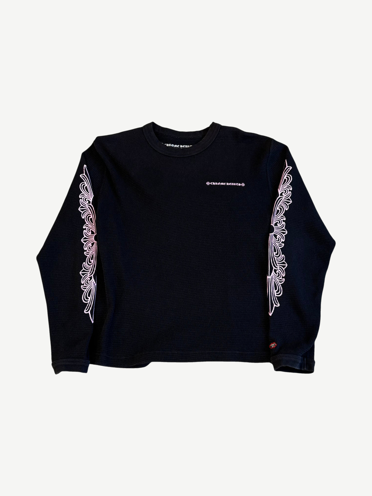 Chrome Hearts Matty Boy Black Pink Thermal Longsleeve