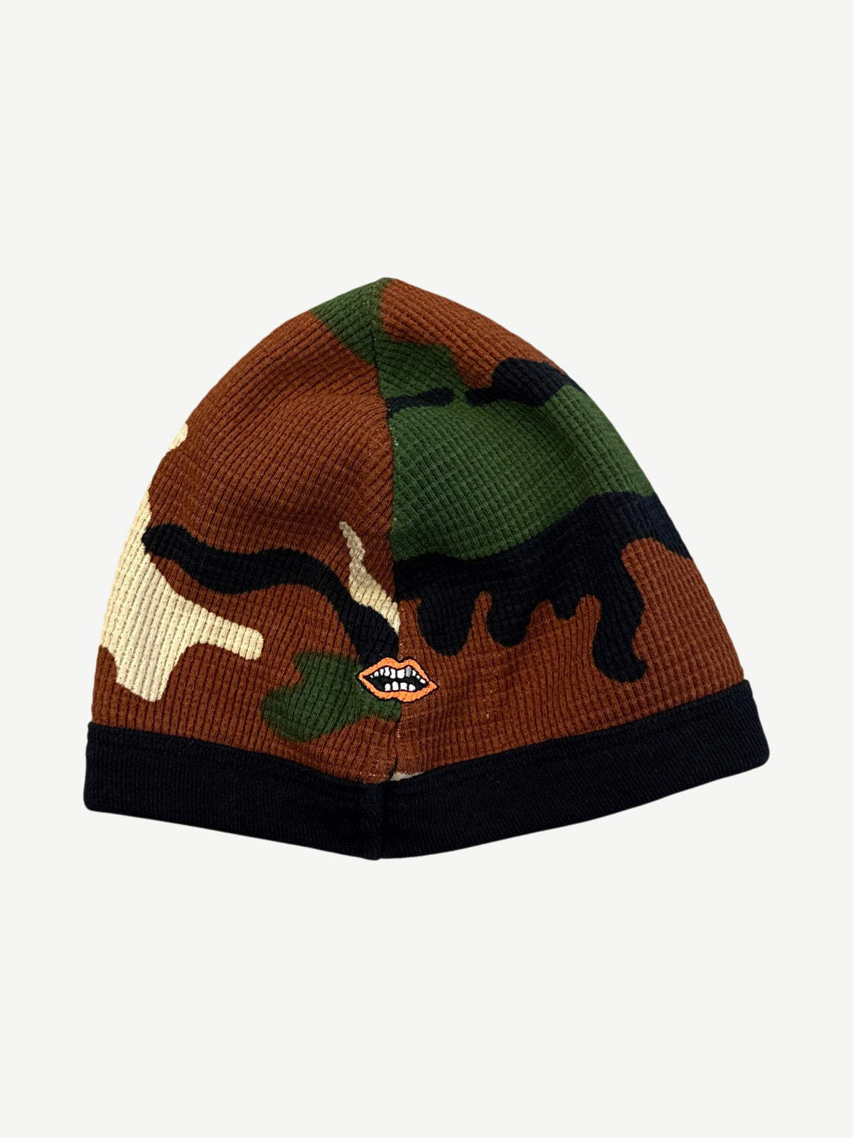 Chrome Hearts Matty Boy Camo Caution Thermal Skully Beanie
