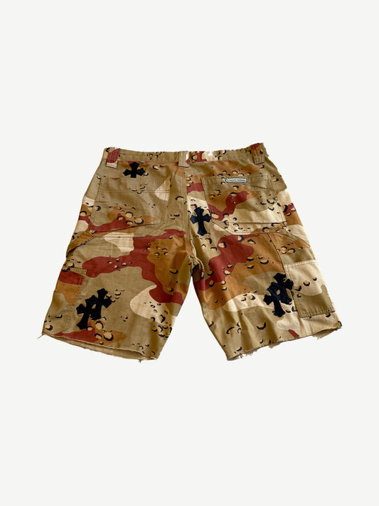 Chrome Hearts Matty Boy Cross Patch Sex Records Camo Carpenter Shorts
