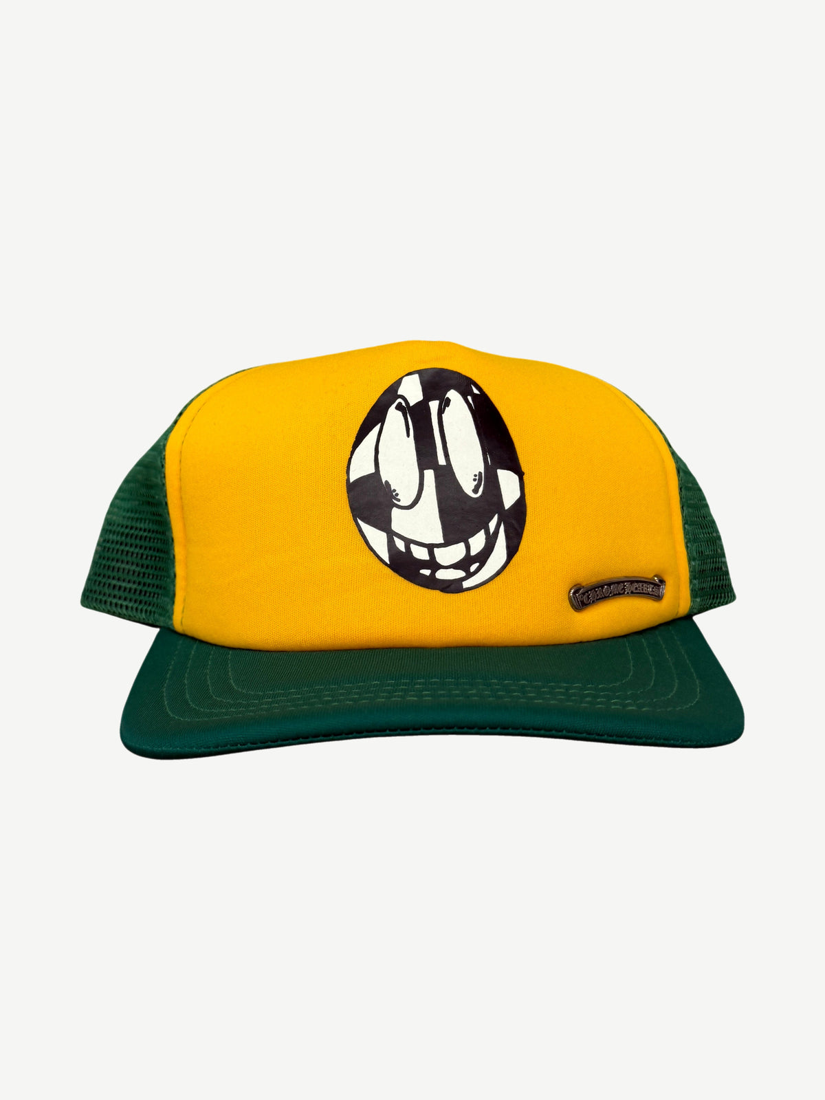Chrome Hearts Matty Boy Green Yellow Smiley Trucker Hat