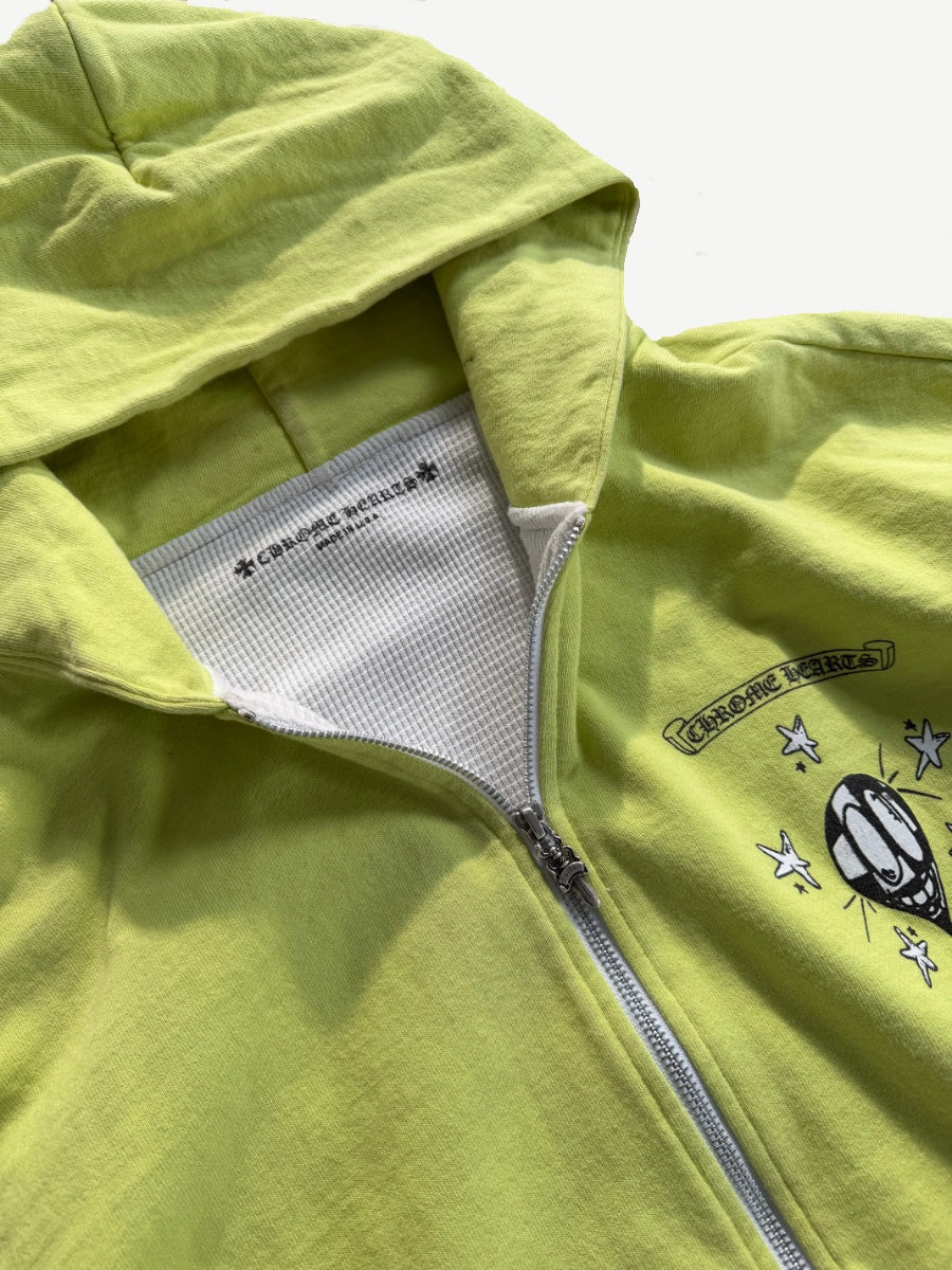 Chrome Hearts Matty Boy Lime Link Thermal Lined Zipup