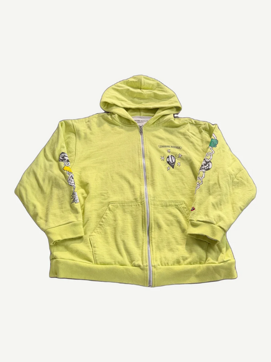 Chrome Hearts Matty Boy Lime Link Thermal Lined Zipup