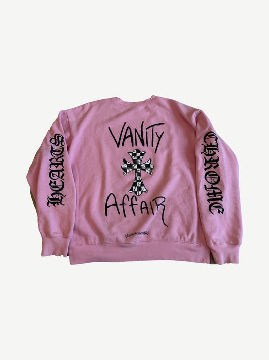 Chrome Hearts Matty Boy Pink Vanity Affair Crewneck