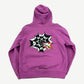 Chrome Hearts Matty Boy Purple Spider Web Floral Hoodie