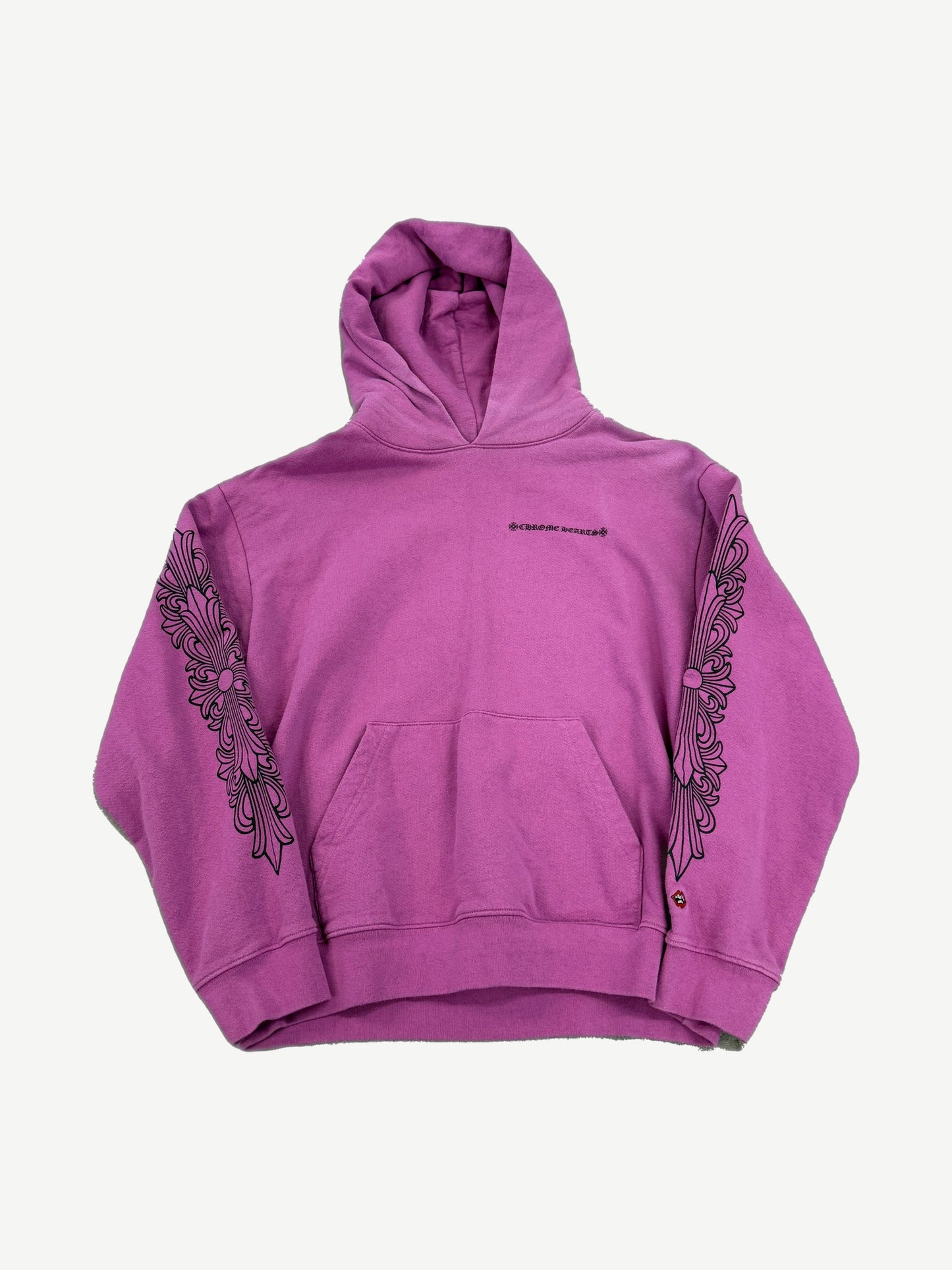 Chrome Hearts Matty Boy Purple Spider Web Floral Hoodie