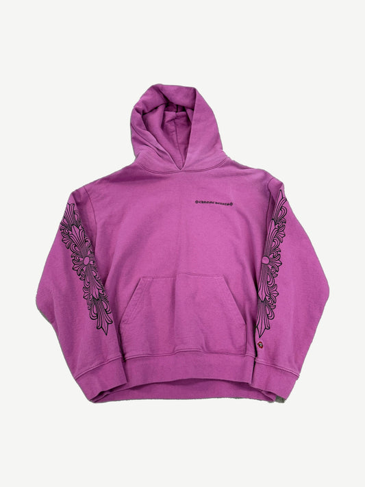 Chrome Hearts Matty Boy Purple Spider Web Floral Hoodie