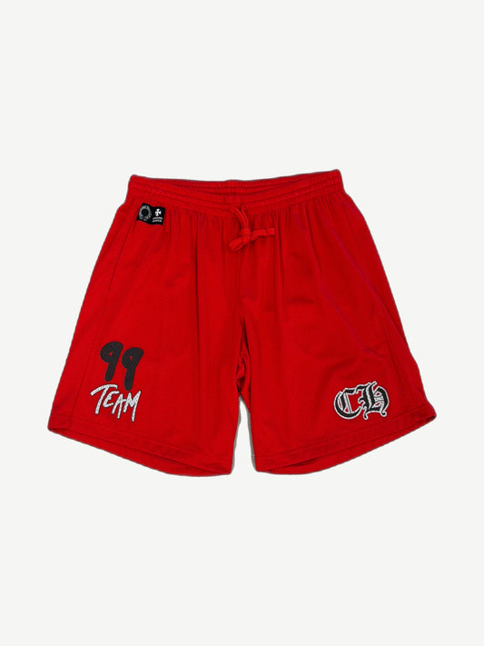 Chrome Hearts Matty Boy Red Team CH Mesh Shorts
