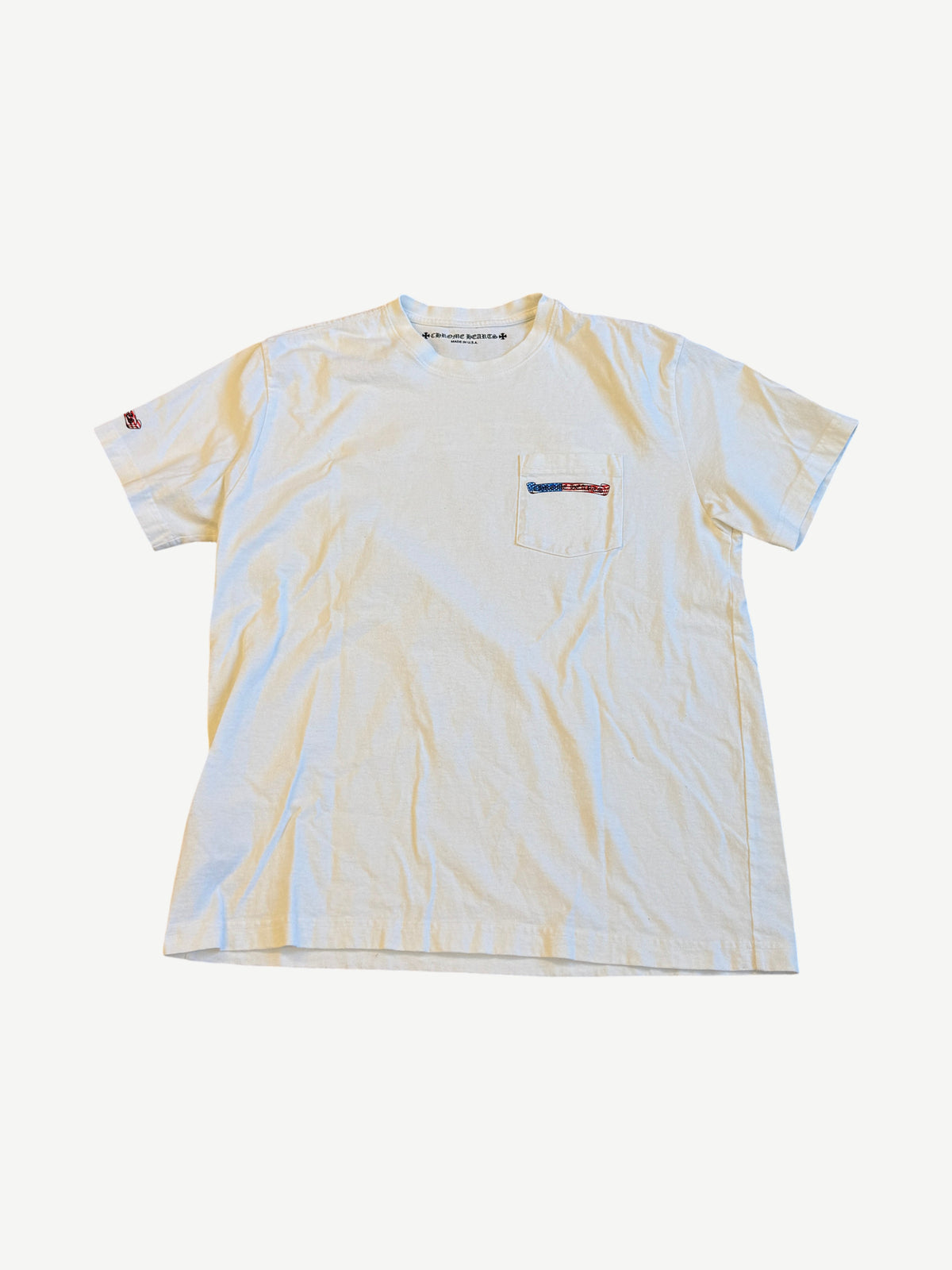 Chrome Hearts Matty Boy White USA Scroll Tee