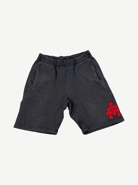 Chrome Hearts Navy Red Paper Jam Triple Cross Shorts