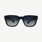 Chrome Hearts Sitonit navy acetate sunglasses front view with rounded square frames and dark lenses.