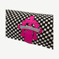 Chrome Hearts Pink Checkered Cemetery Cross Patch Watch Roll