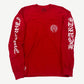 Chrome Hearts Red Horseshoe Scroll Longsleeve