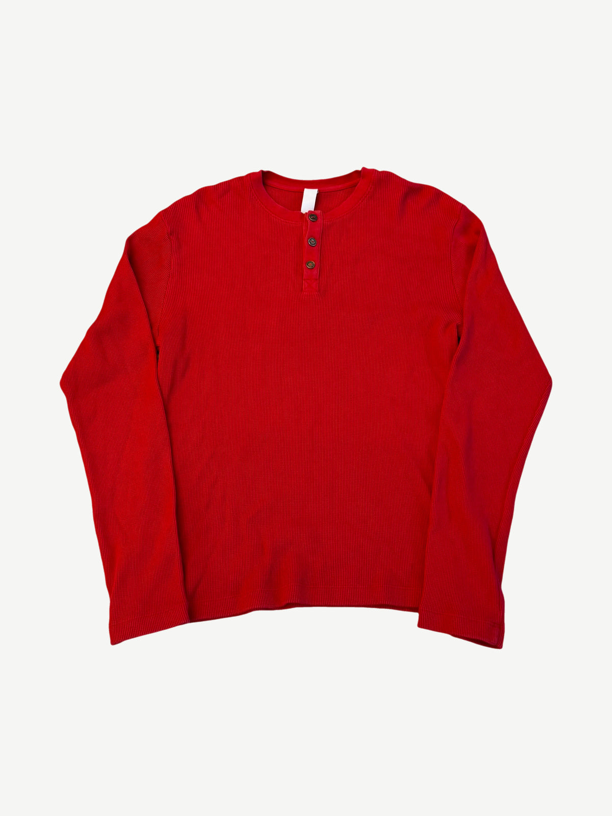 Chrome Hearts Red King Taco Thermal Henley Longsleeve