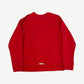 Chrome Hearts King Taco triple cross crewneck back in red with bold gothic Chrome Hearts text and cross graphic