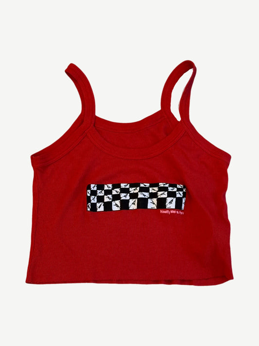 Chrome Hearts Red Matty Boy 99 Eyes Tank Top