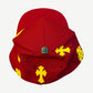 Chrome Hearts Red Yellow CH Cross Patch Baseball Hat