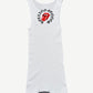 Chrome Hearts Rolling Stones Vegas tank back in white with bold black gothic Chrome Hearts text and graphic