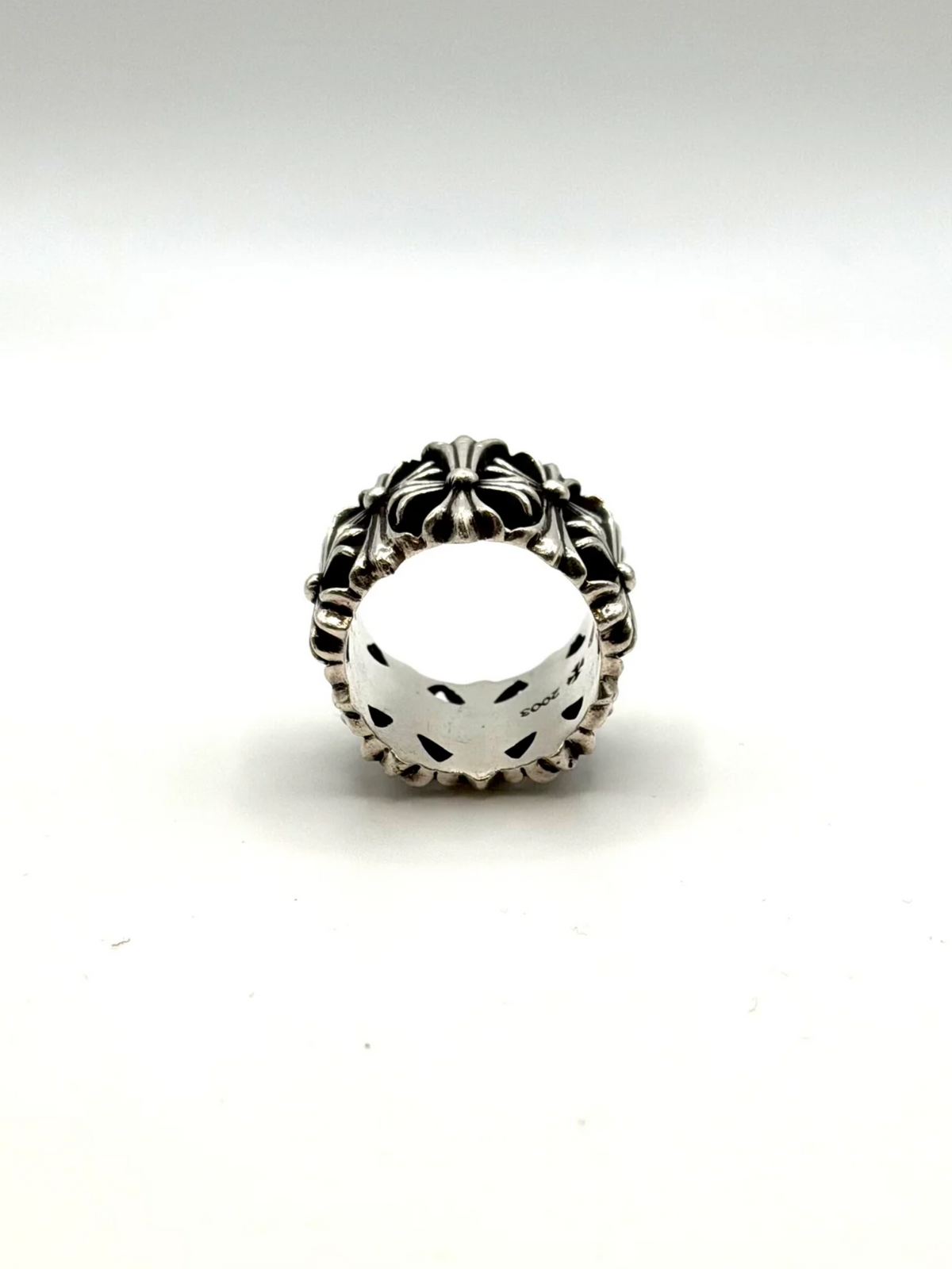 Chrome Hearts Silver Cemetery Ring