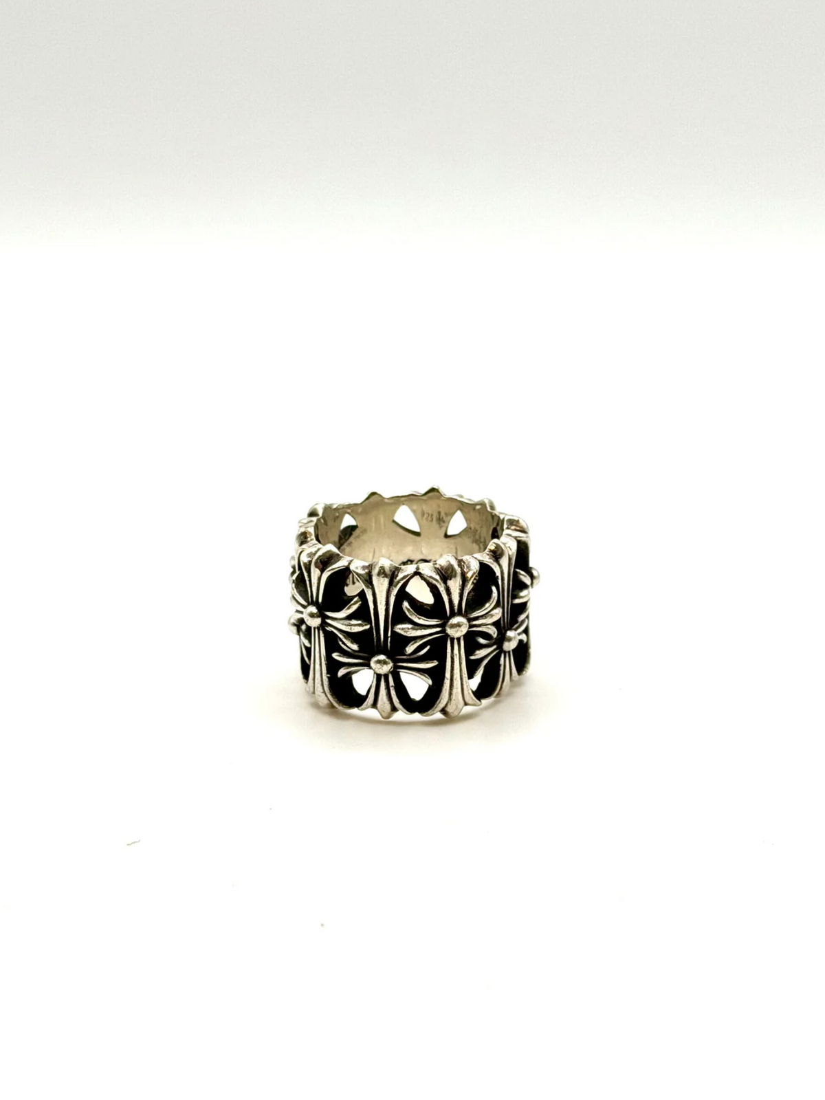 Chrome Hearts Silver Cemetery Ring