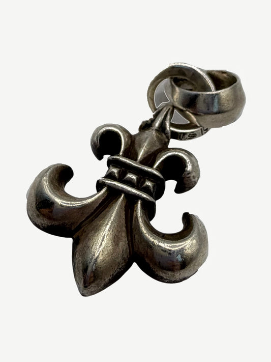 Chrome Hearts Silver Fleur Pendant with Bale