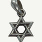 Chrome Hearts Star of David pendant front view in sterling silver with hexagonal cutout and polished bail