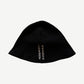Chrome Hearts Vintage Black Cross Skully Thermal Beanie