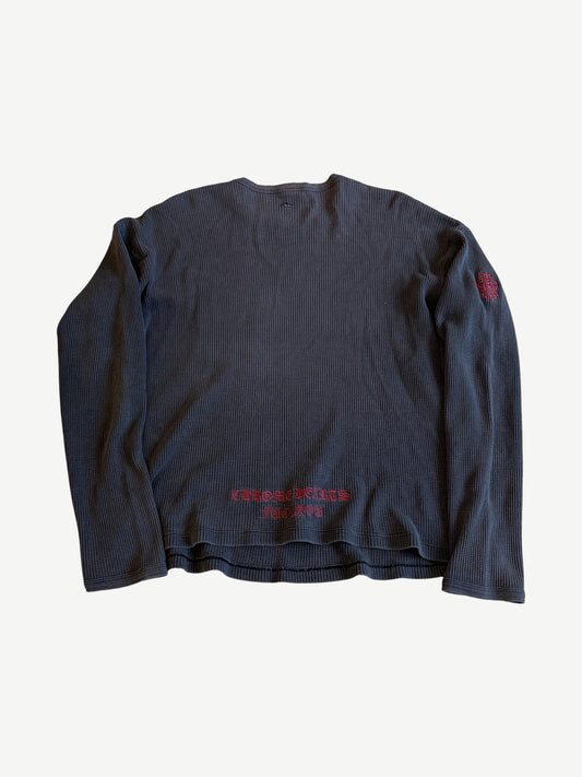 Chrome Hearts Vintage Faded Fuck You Vine Dagger Thermal Longsleeve
