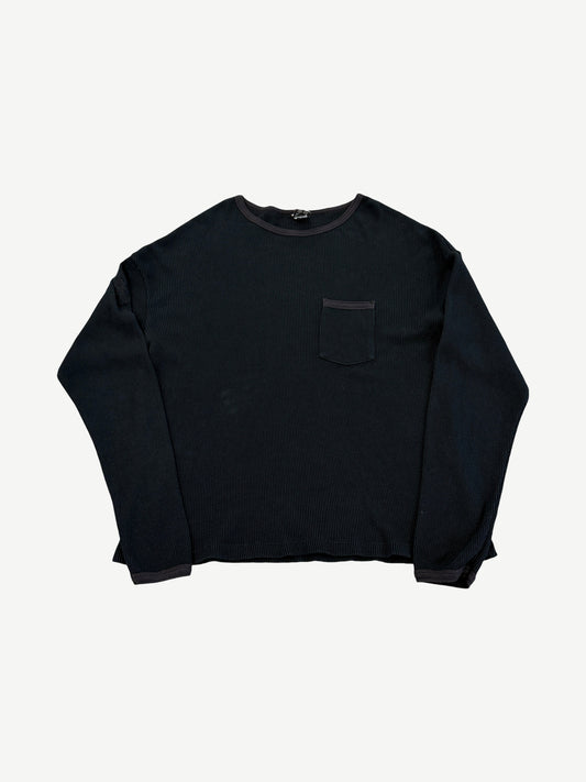 Chrome Hearts Vintage Fuck You Embroidered Pocket Thermal Longsleeve
