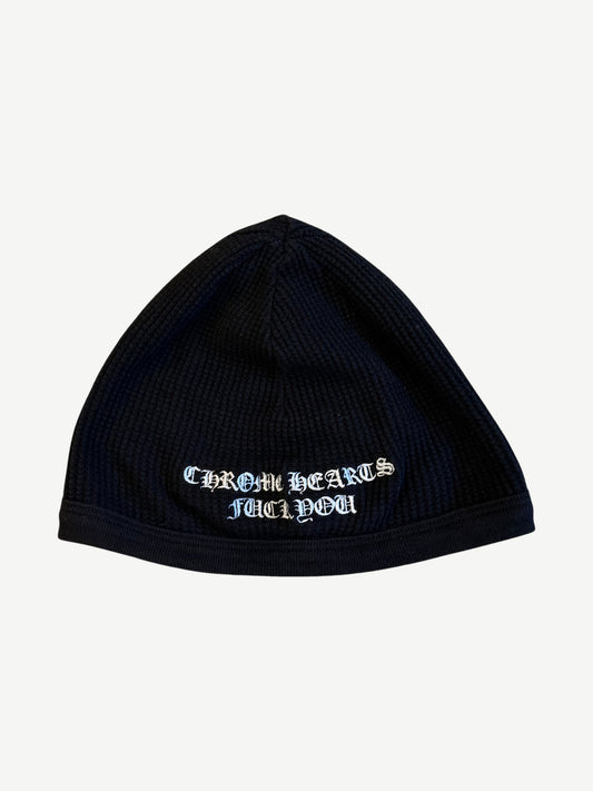 Chrome Hearts Vintage Fuck You Embroidered Thermal Skully Beanie