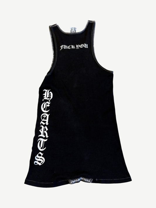 Chrome Hearts Vintage Fuck You Vertical Logo Tank Top