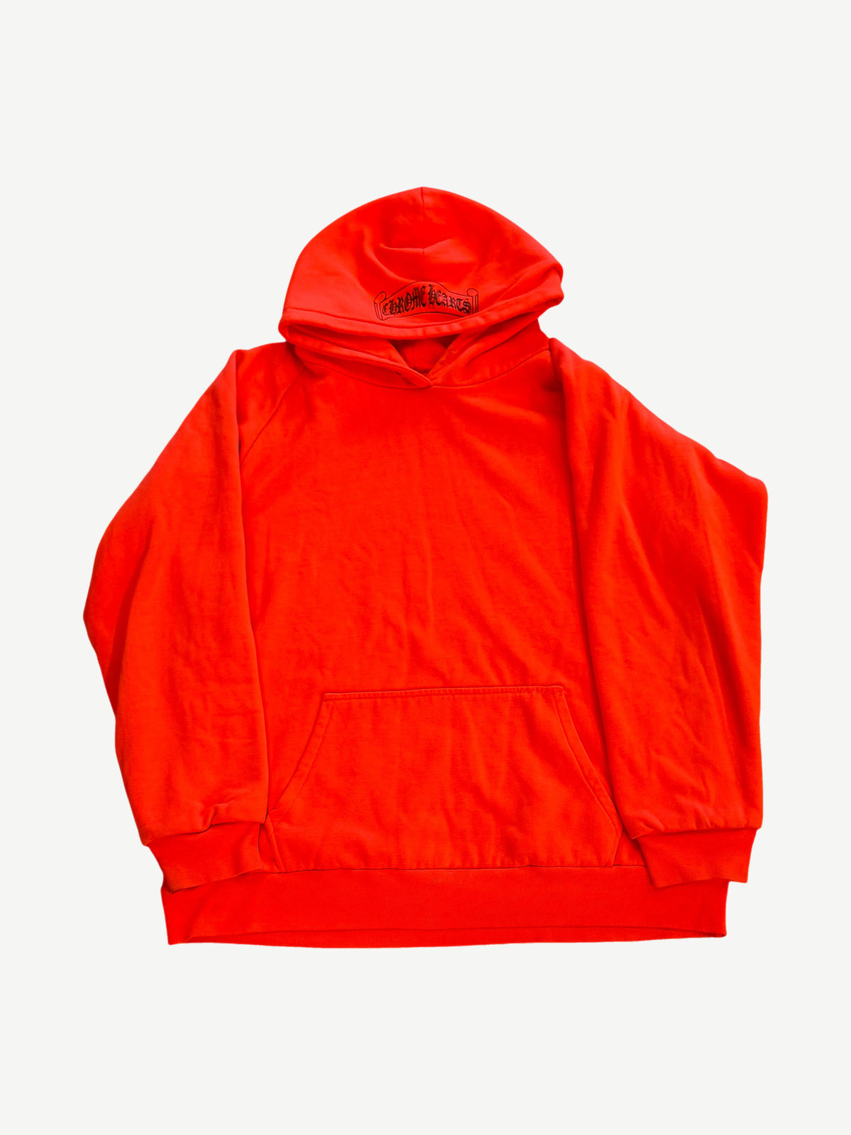 Chrome Hearts Vintage Neon Orange Scroll Thermal Lined Hoodie