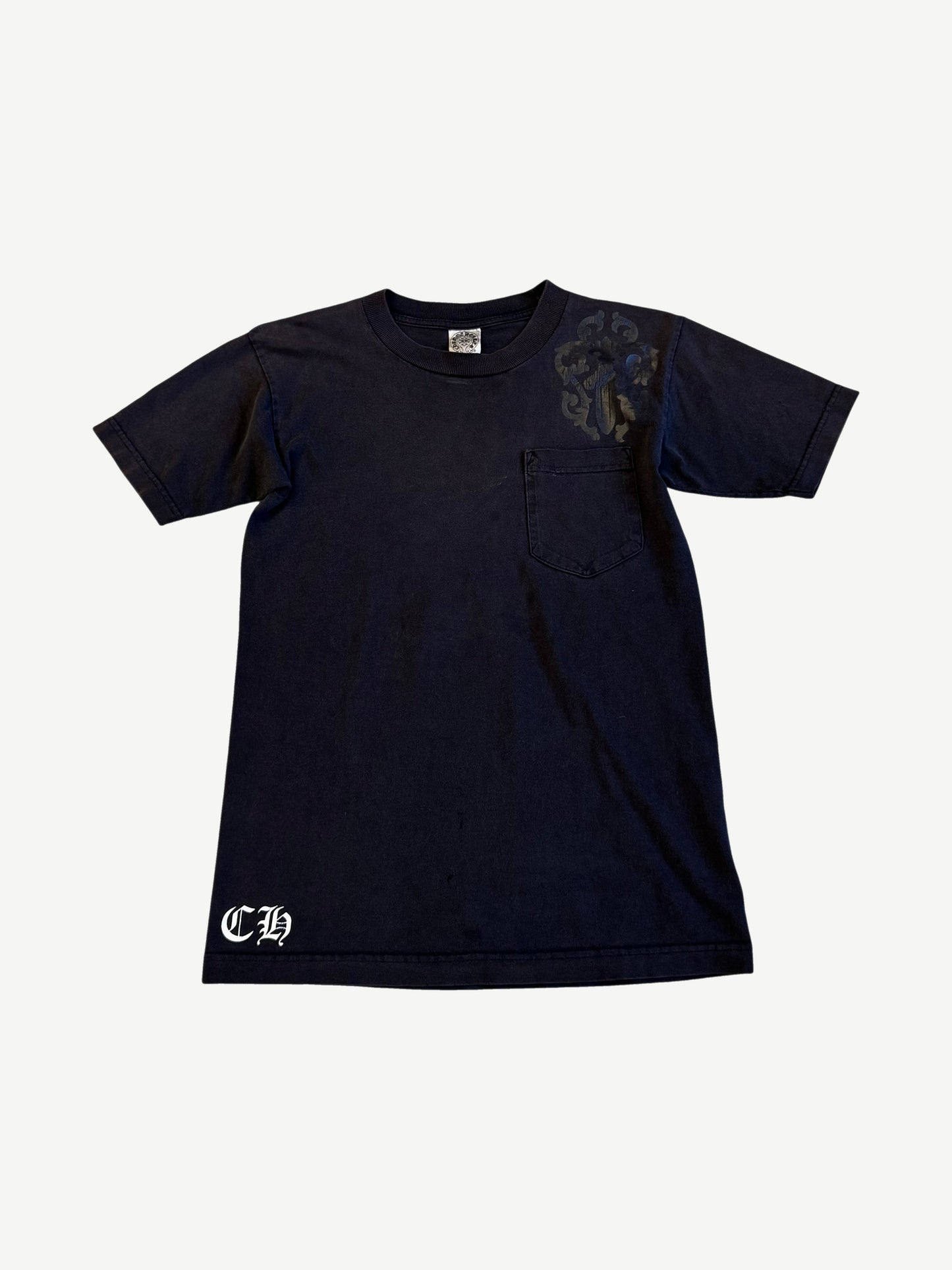 Chrome Hearts Vintage Tonal Cemetery Dagger Pocket Tee